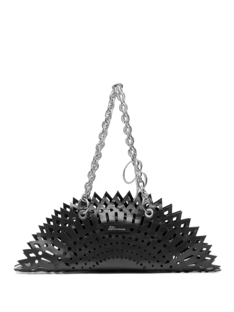 Blumarine laser-cut chain shoulder bag
