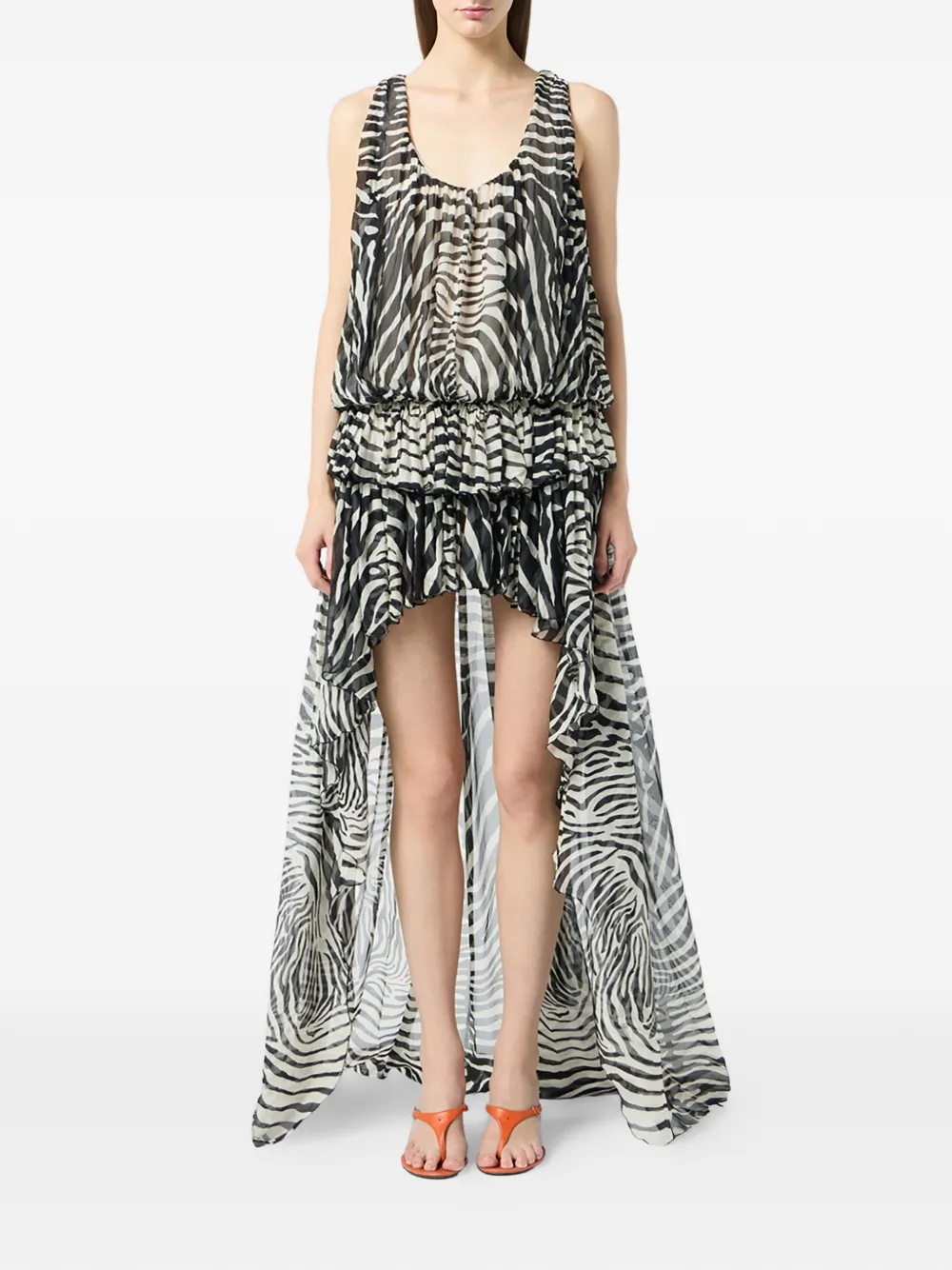 Blumarine zebra-print asymmetric dress | Cocktail & Party Dresses | Image 2