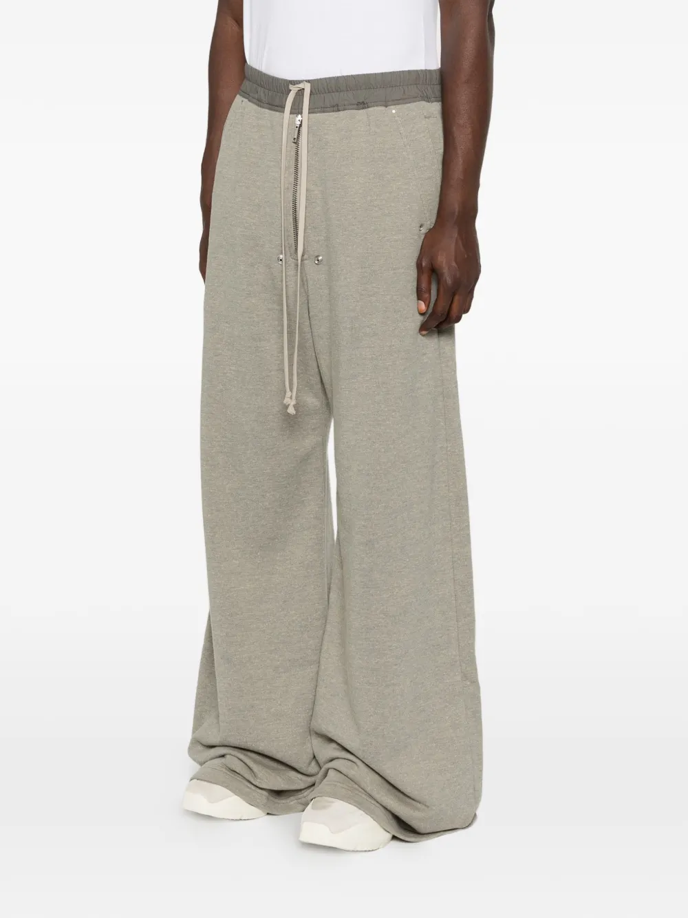 Rick Owens DRKSHDW Broek met wijde pijpen en trekkoord Beige