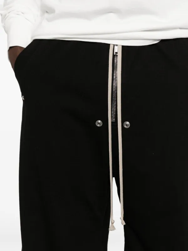Rick Owens DRKSHDW Drawstring Wide Leg Trousers | Black | FARFETCH GE