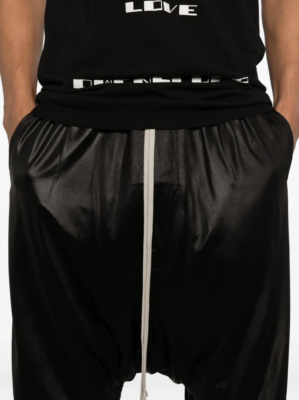 Rick Owens DRKSHDW Shorts met trekkoord Zwart