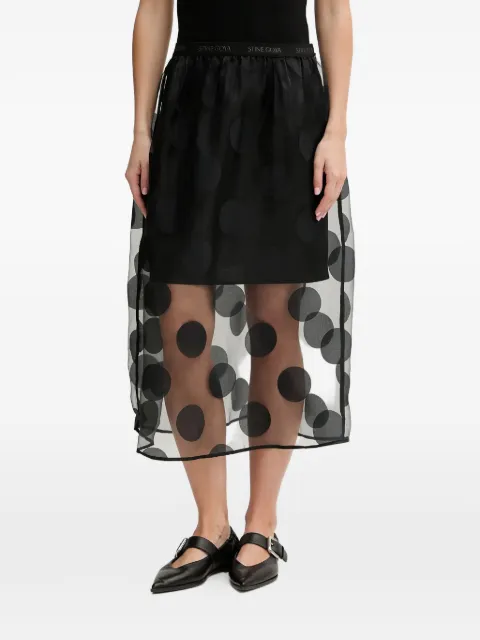 Stine Goya polka-dot midi skirt