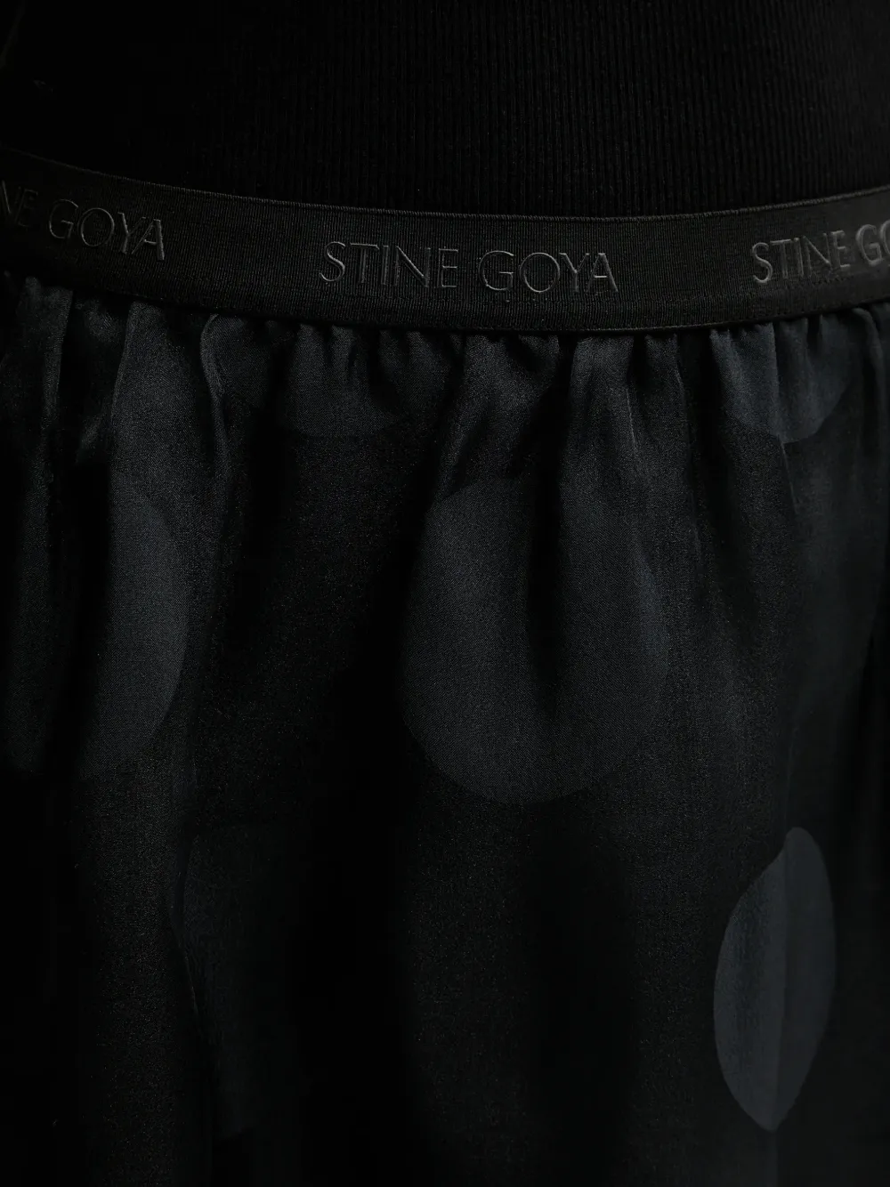 Stine Goya Midi-rok met stippen Zwart