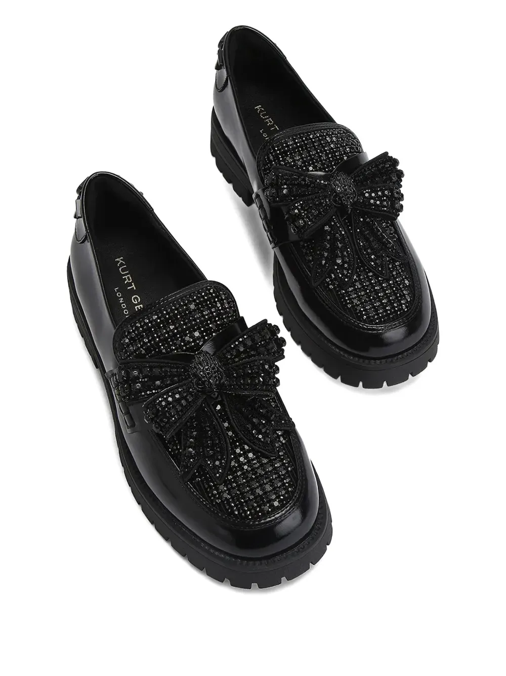 Kurt Geiger London embellished loafers - Zwart