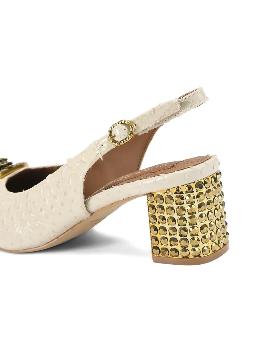 Kurt Geiger London Chelsea slingback leather pumps Beige