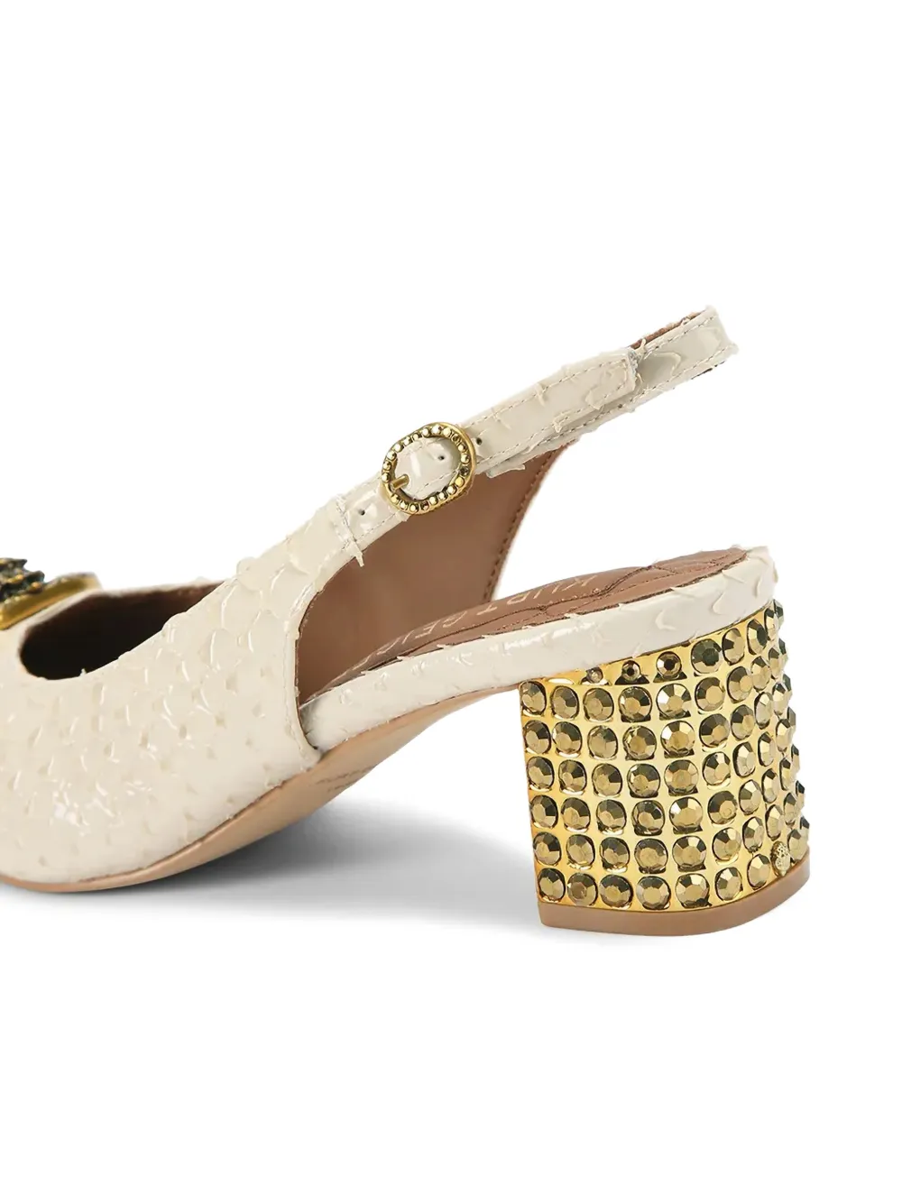  Kurt Geiger London Chelsea Slingback Leather Pumps - Neutrals 