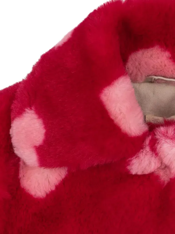 Konges Sløjd ハートプリント コート | レッド | FARFETCH JP