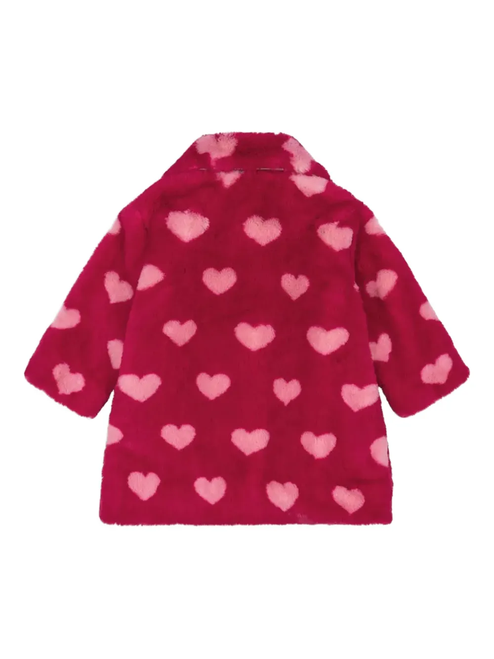 Konges Sløjd heart-print coat | Girls Faux Fur Coats | Image 2