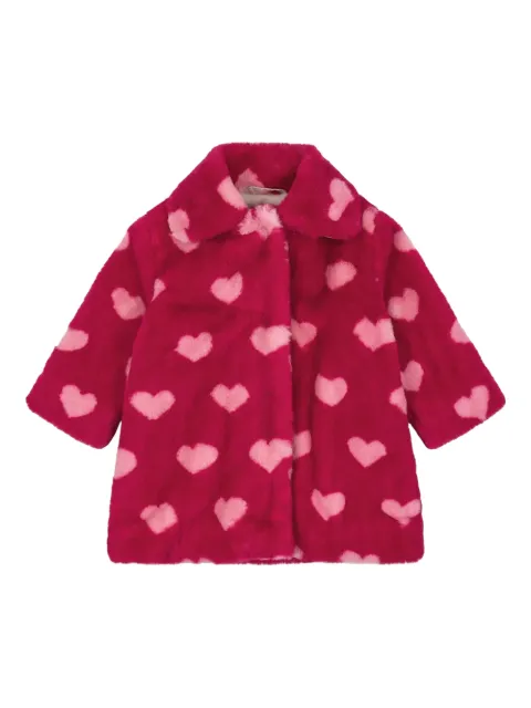 Konges Sløjd heart-print coat