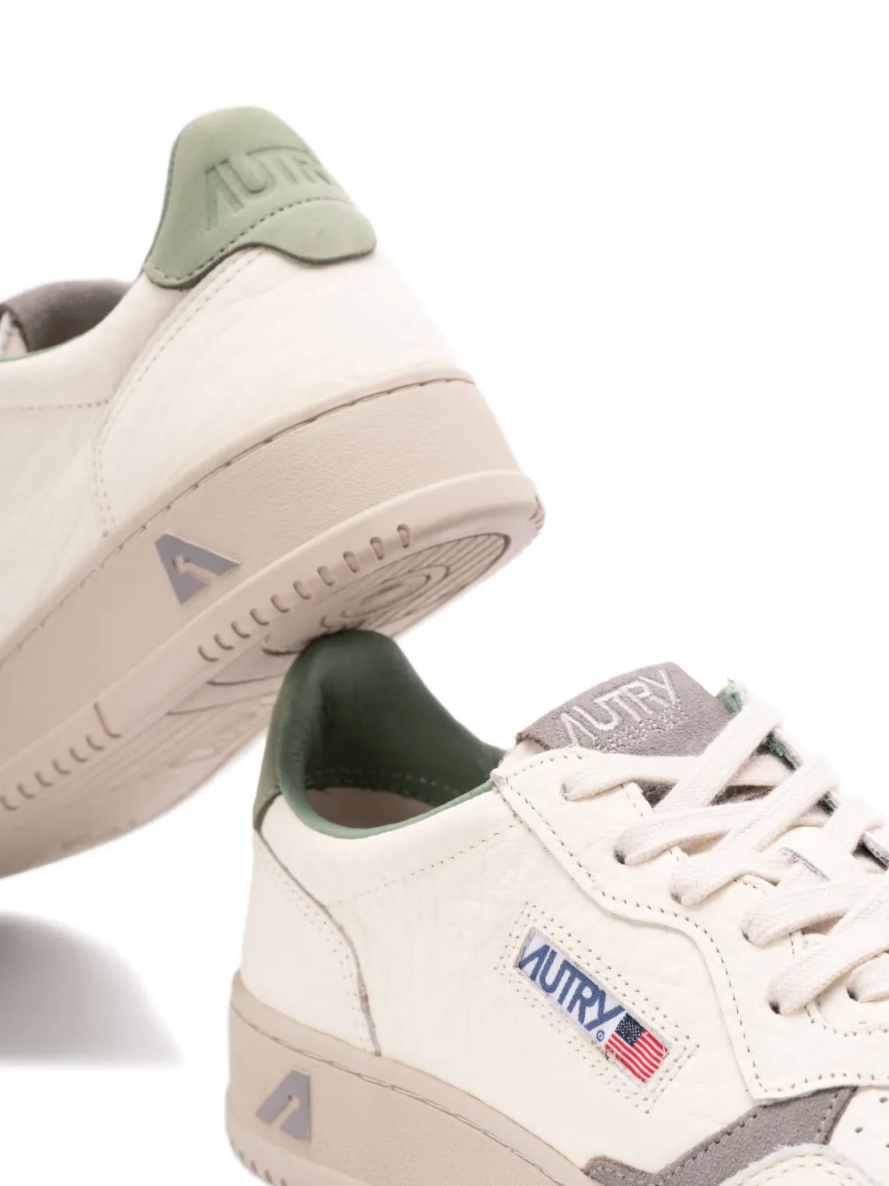 Autry Medalist leren sneakers Beige