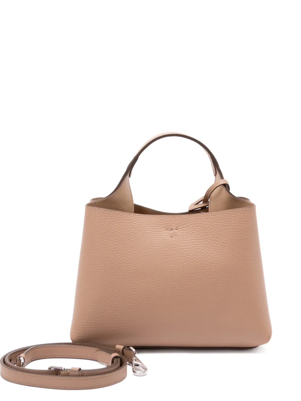 Tod's logo-charm leather tote bag - Beige