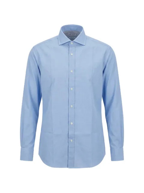 Brunello Cucinelli spread-collar long-sleeve shirt