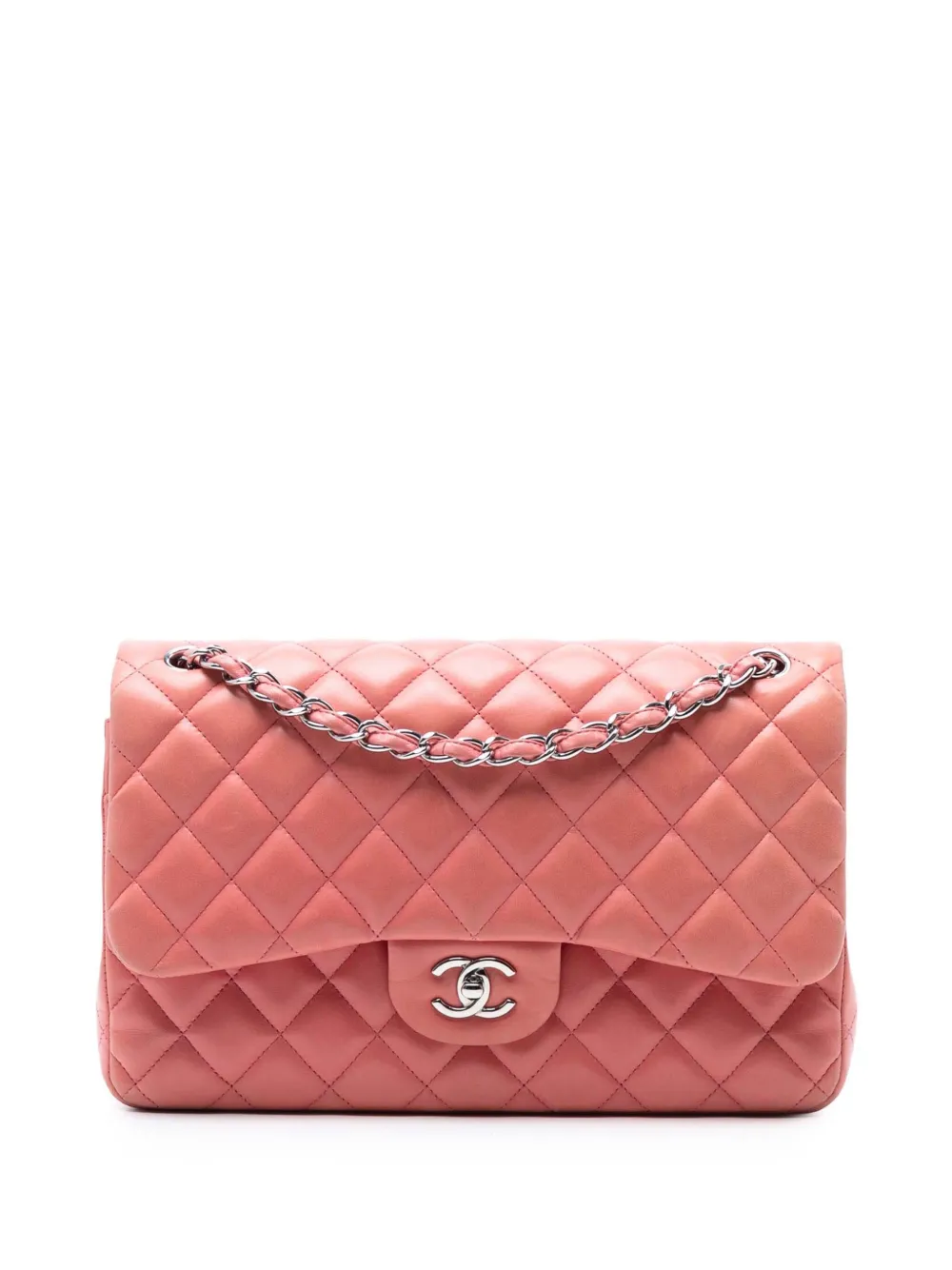 CHANEL Pre-Owned 2012 Klassische Jumbo Schultertasche - Rosa