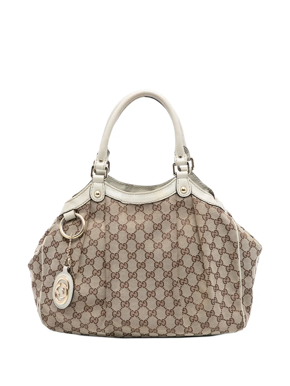 Gucci Pre-Owned Borsa tote Sukey media in tela GG 2016-2025 - Marrone