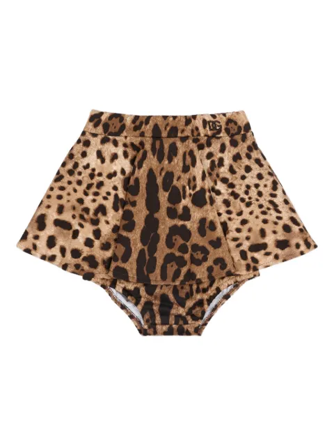 Dolce & Gabbana Kids Rock mit Leopardenstickerei