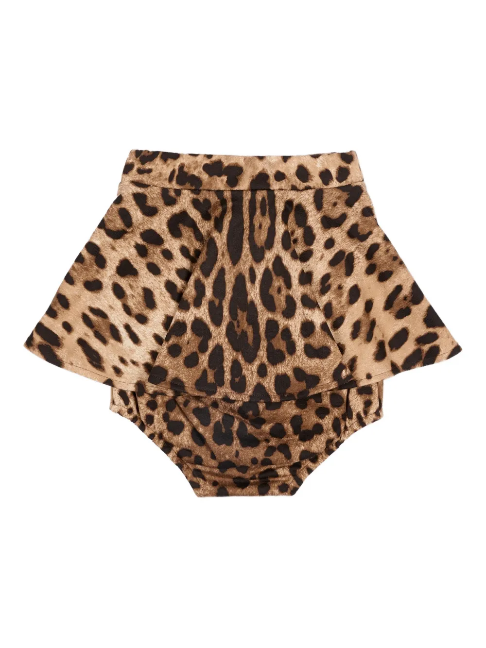 Dolce & Gabbana Kids leopard embroidered skirt - Bruin