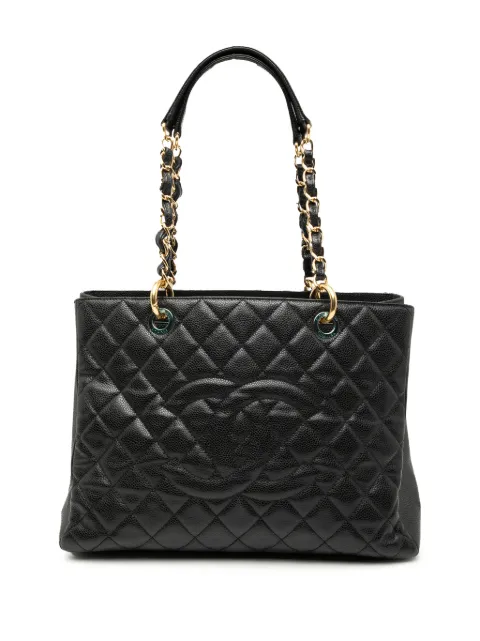 CHANEL Pre-Owned 2013-2014 Caviar Grand Shopping tote bag