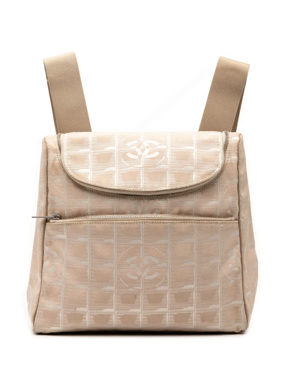 CHANEL Pre-Owned mochila New Travel Line de nylon 2002-2003 | marrón | Image 1