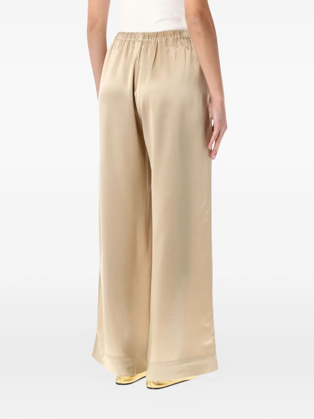 By Malene Birger Cabello satin trousers - Beige
