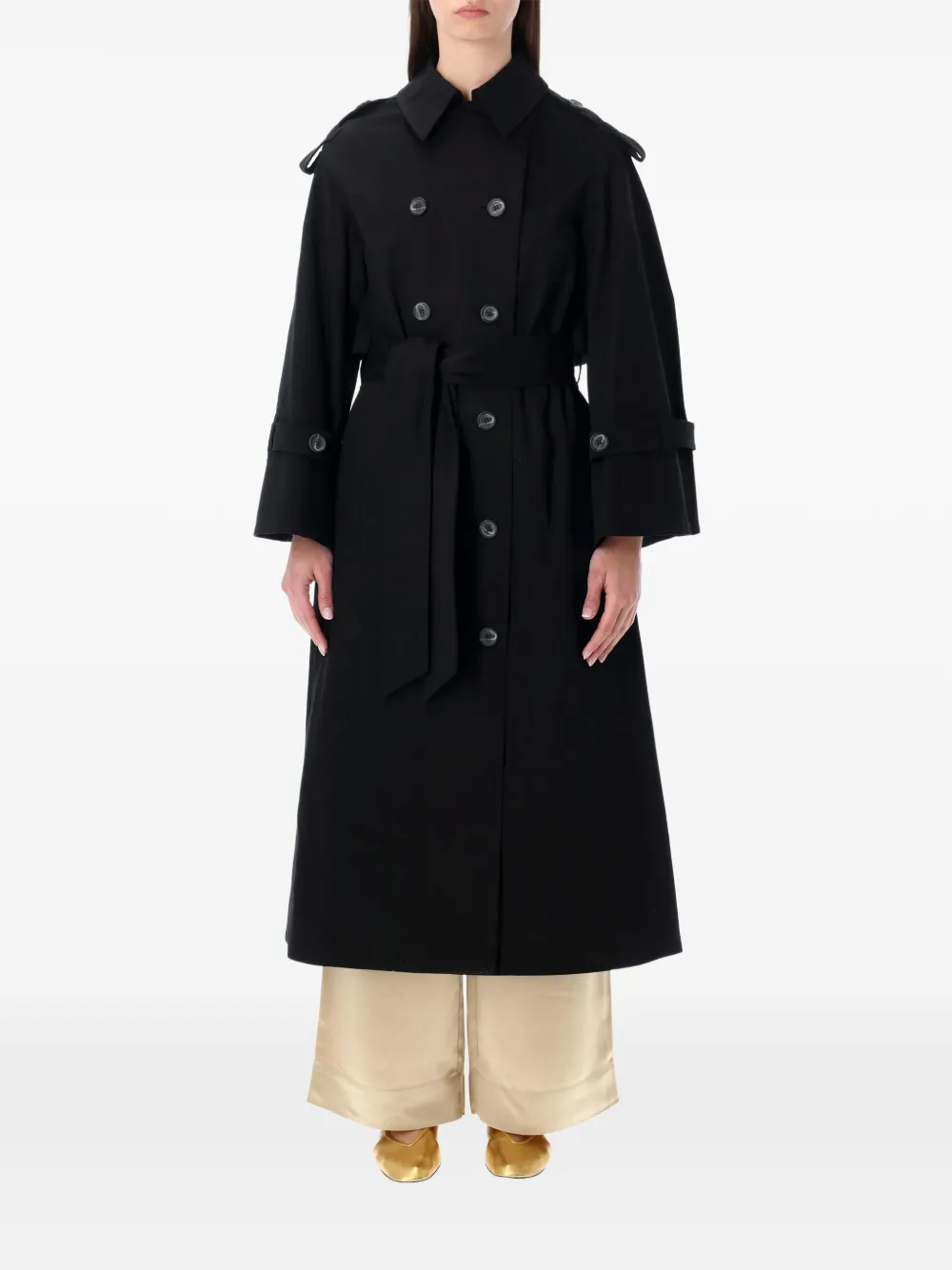 By Malene Birger Alaya belted trench coat - Nero
