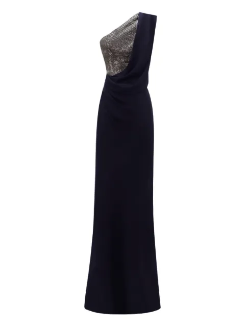 Gemy Maalouf draped one-shoulder maxi dress