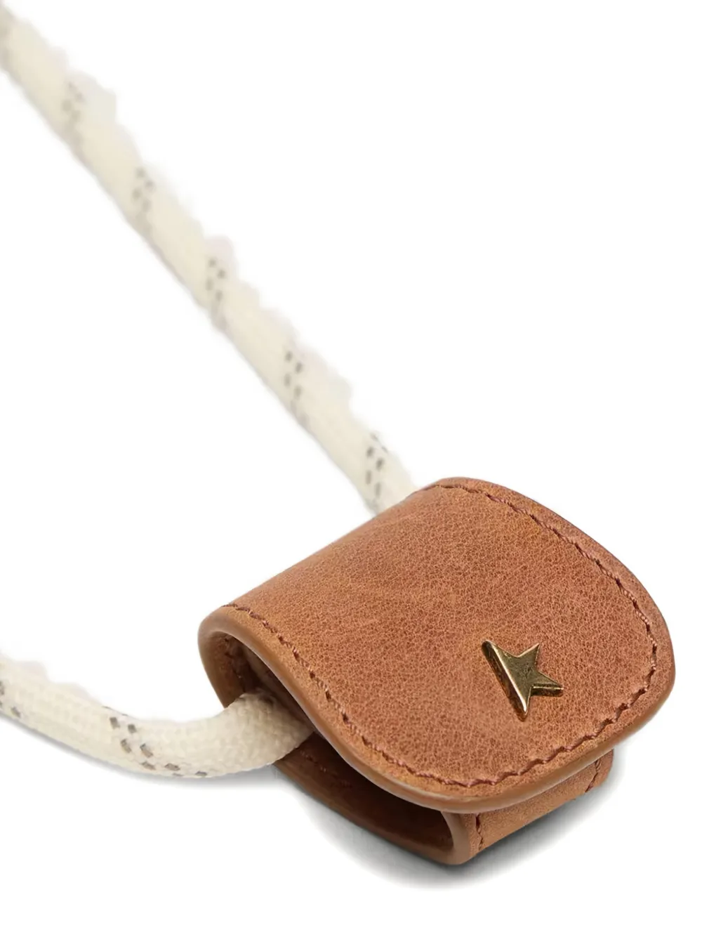 Golden Goose Star leather sunframes holder - Beige