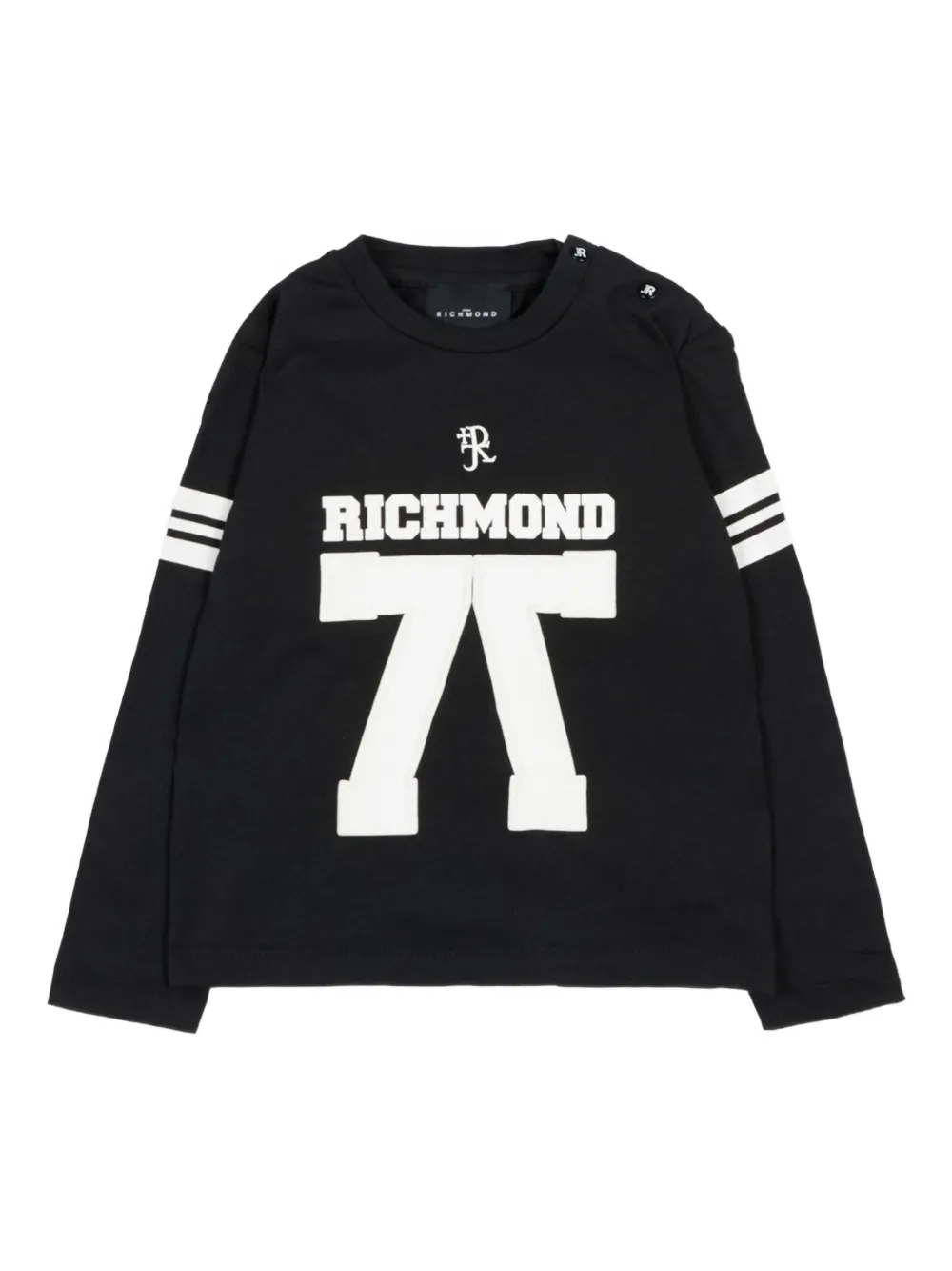 John Richmond Junior long-sleeve graphic T-shirt - Nero