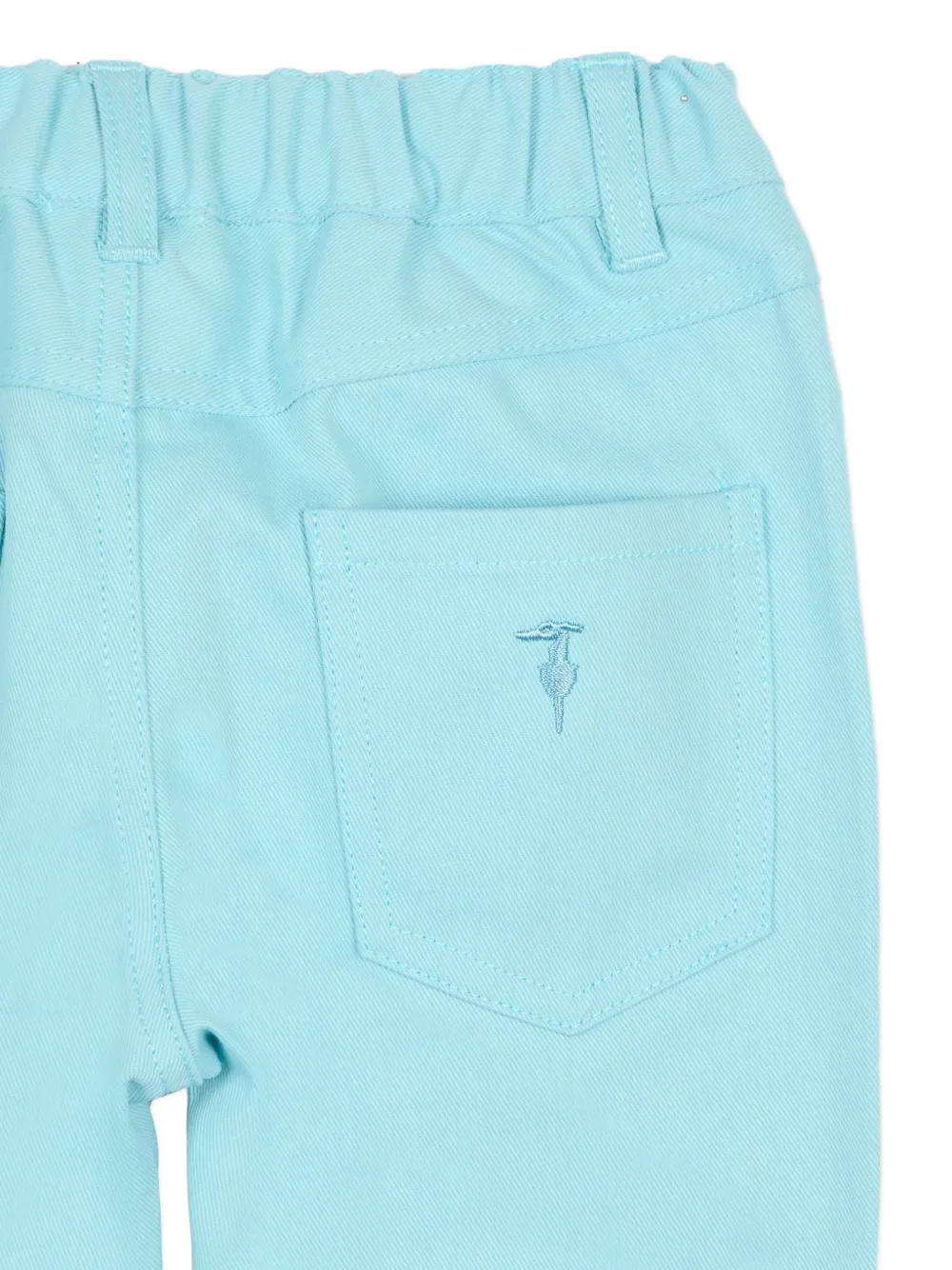  Trussardi Junior Embroidered Trousers - Blue 