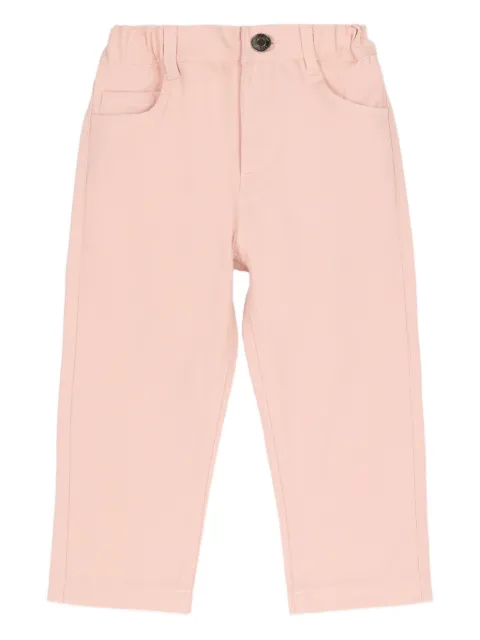 TRUSSARDI JUNIOR button elasticated trousers
