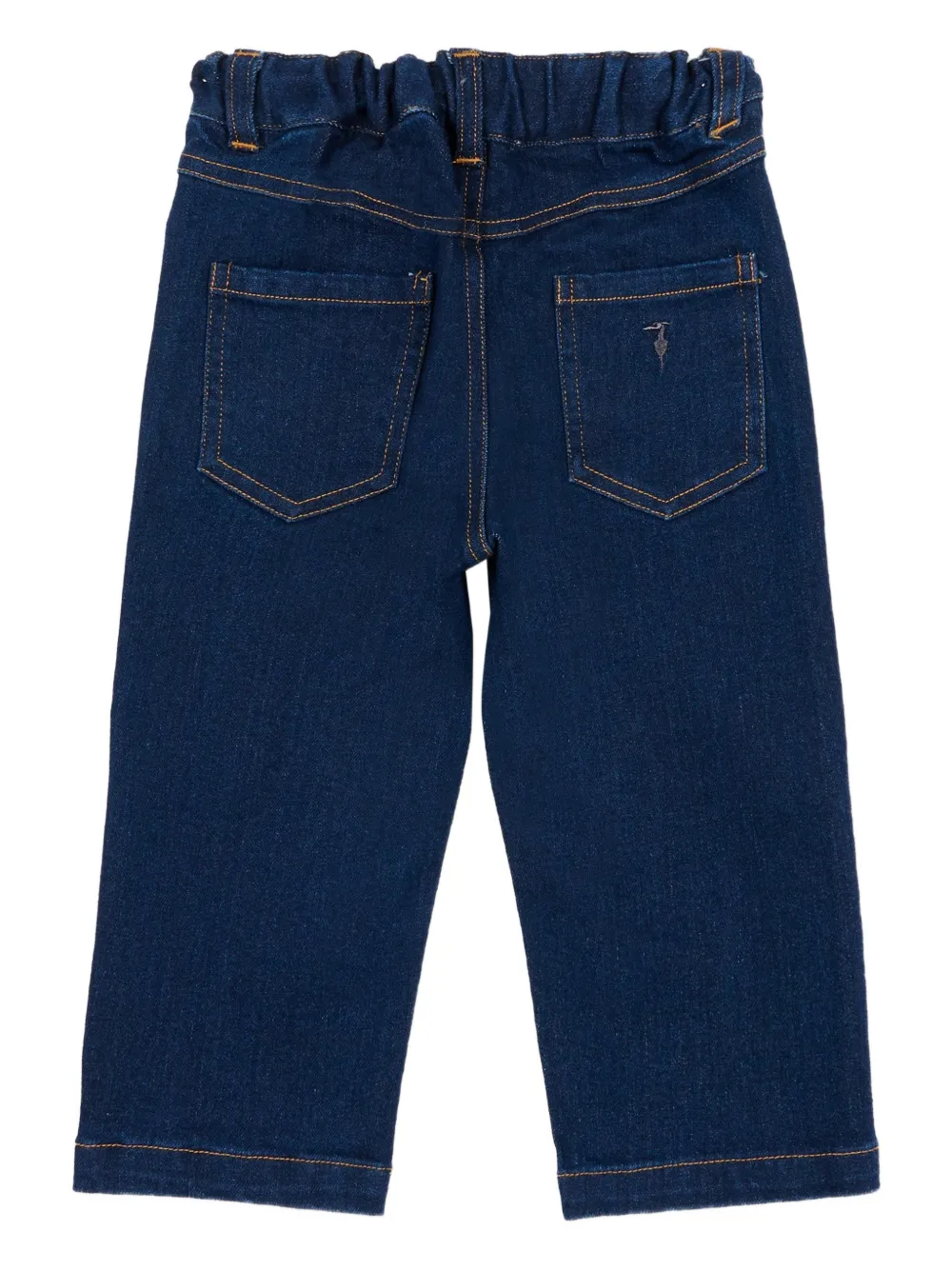  Trussardi Junior Elasticated Denim Trousers - Blue 