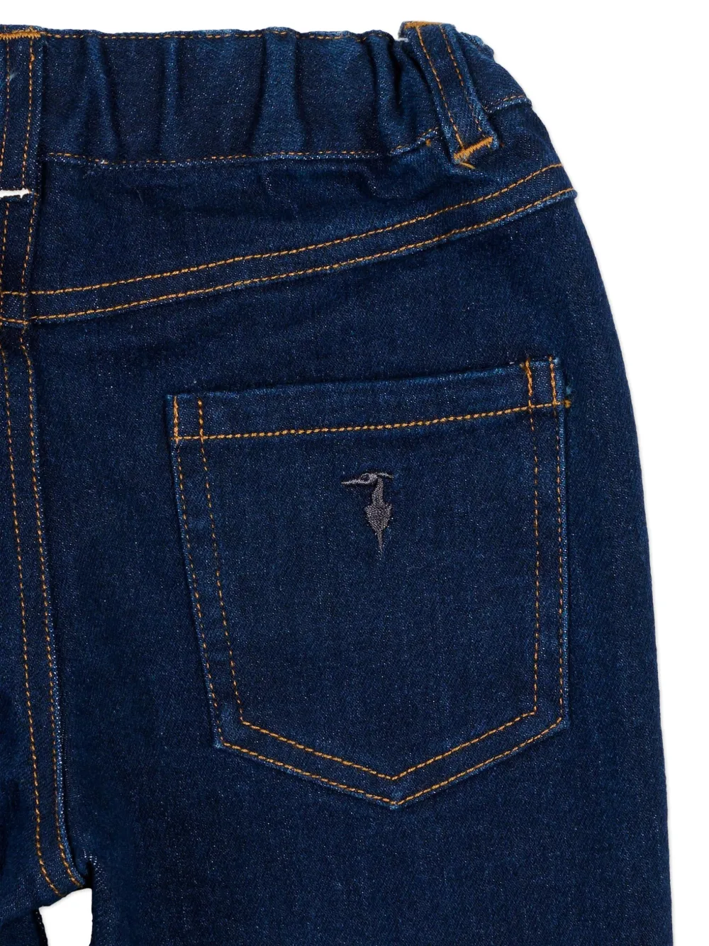  Trussardi Junior Elasticated Denim Trousers - Blue 