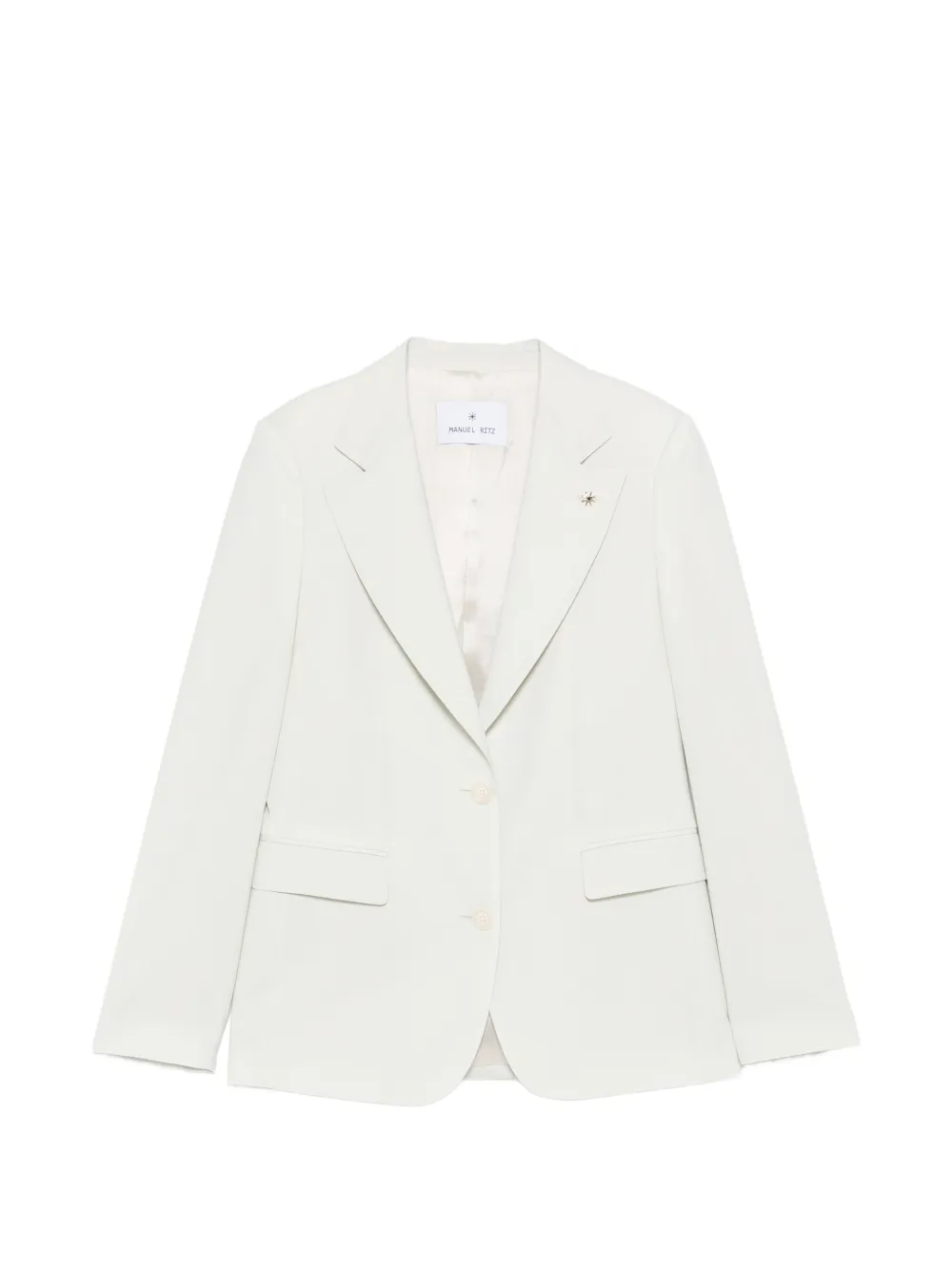Manuel Ritz peak-lapels single-breasted jacket - Toni neutri