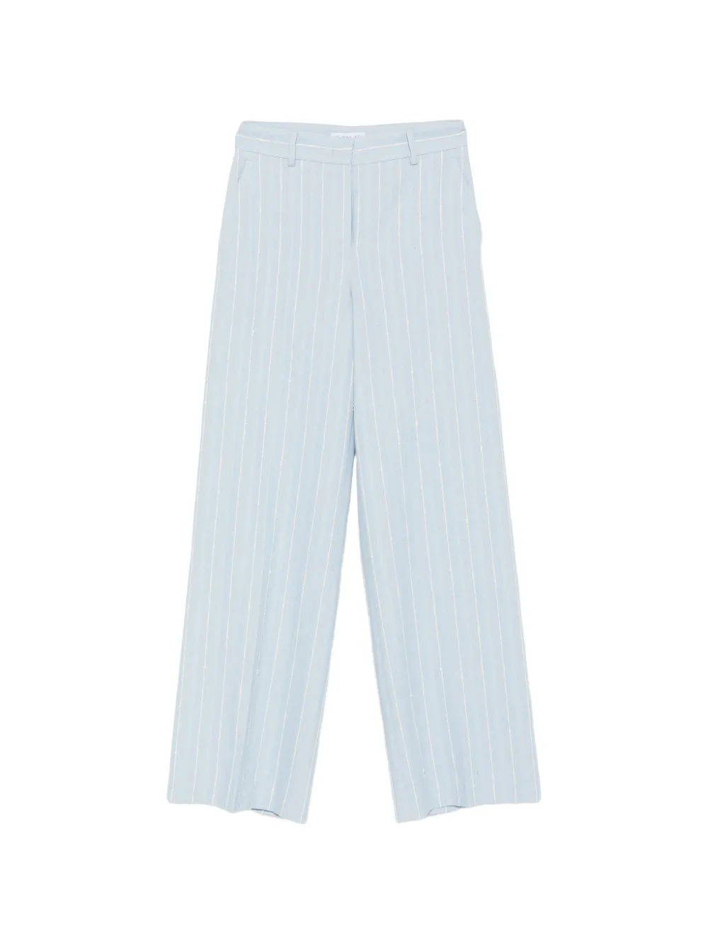 Manuel Ritz pinstripe-pattern trousers - Blu