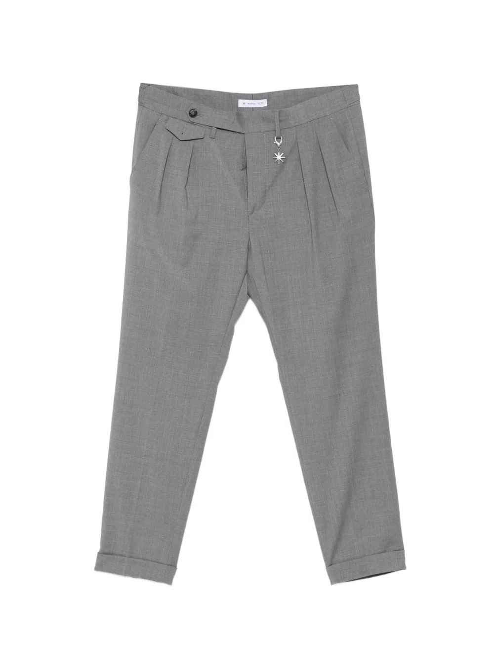 Manuel Ritz Pantaloni con ciondolo - Grigio
