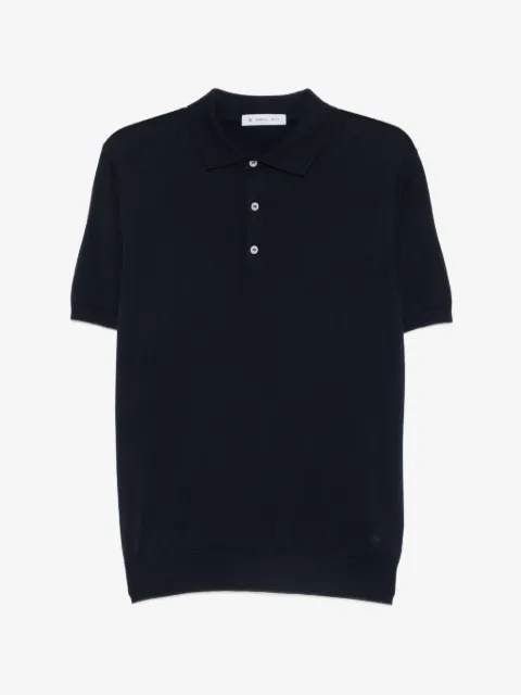 Manuel Ritz knitted cotton polo shirt