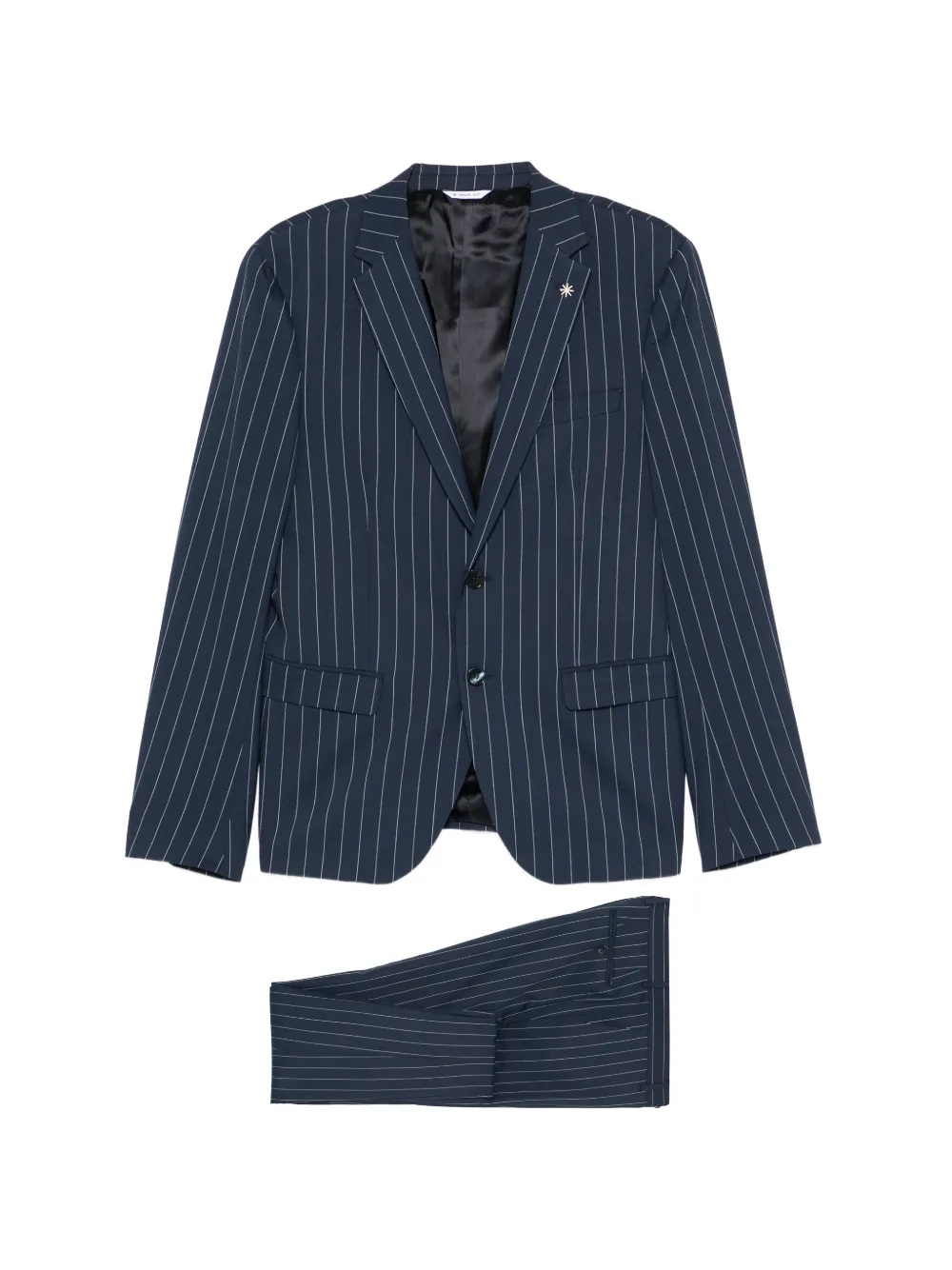 Manuel Ritz Completo due pezzi a righe - Blu