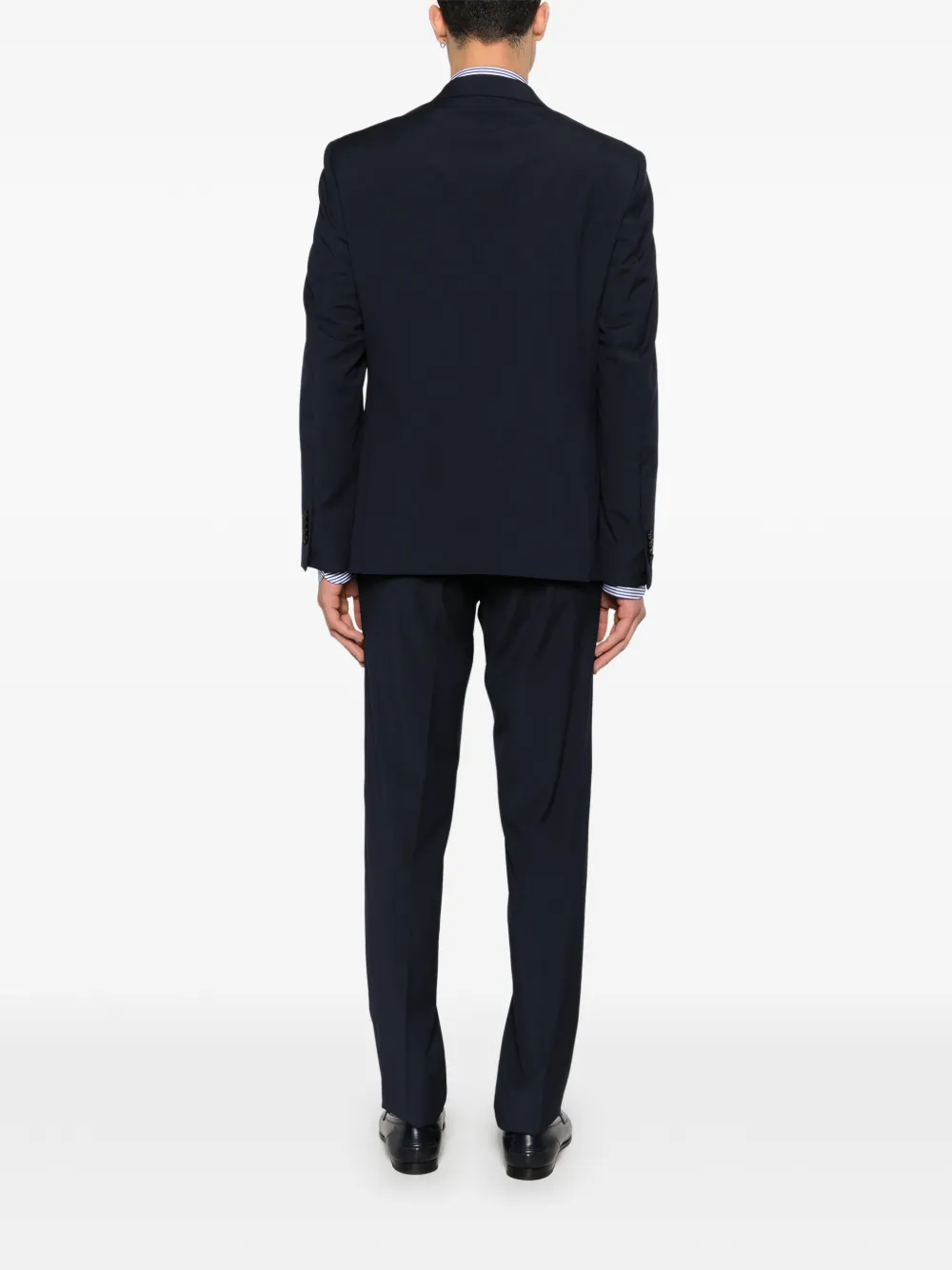  Manuel Ritz Long-sleeve Pocket Suit - Blue 