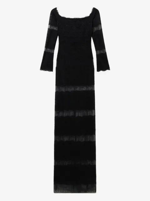 Blumarine lace off-the-shoulder maxi dress