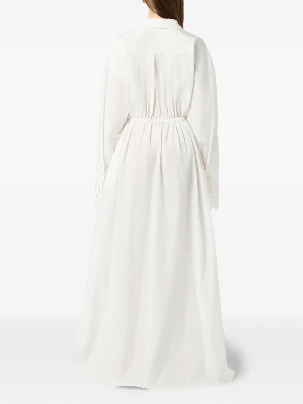 Blumarine Maxi blousejurk Wit