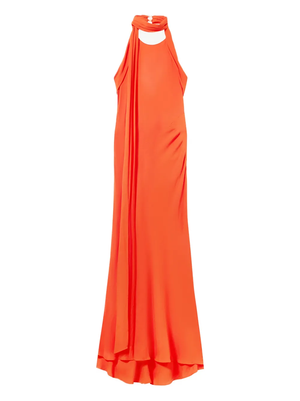 Blumarine halterneck maxi dress - Arancione