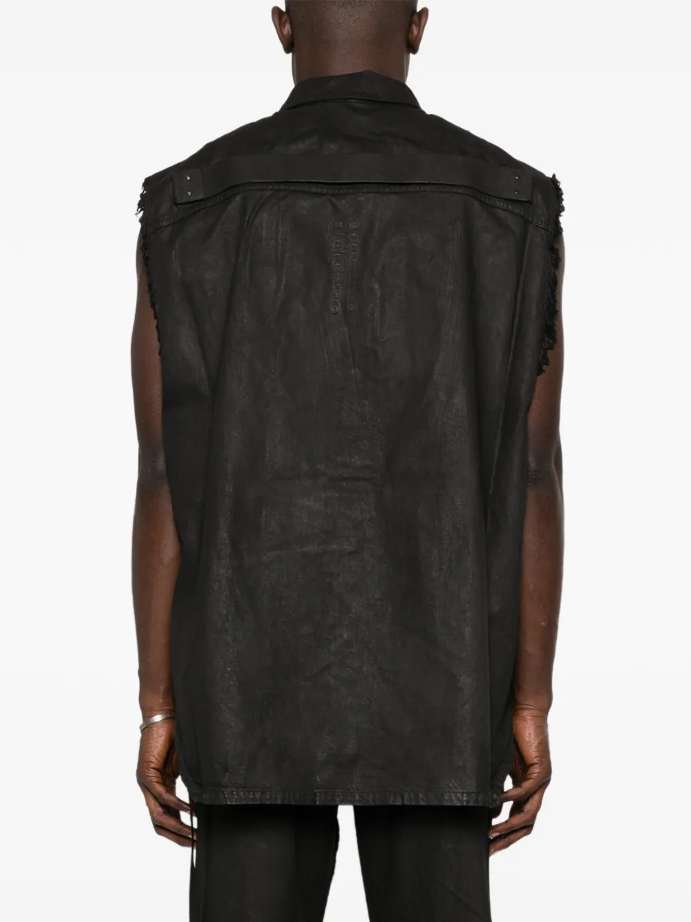 Rick Owens DRKSHDW Denim mouwloze top Zwart