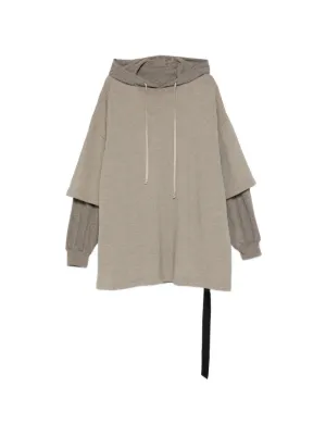 DRKSHDW BY RICK OWENS レイヤードパーカー サイズM Rick Owens DRKSHDW レイヤード パーカー | グレー | FARFETCH JP