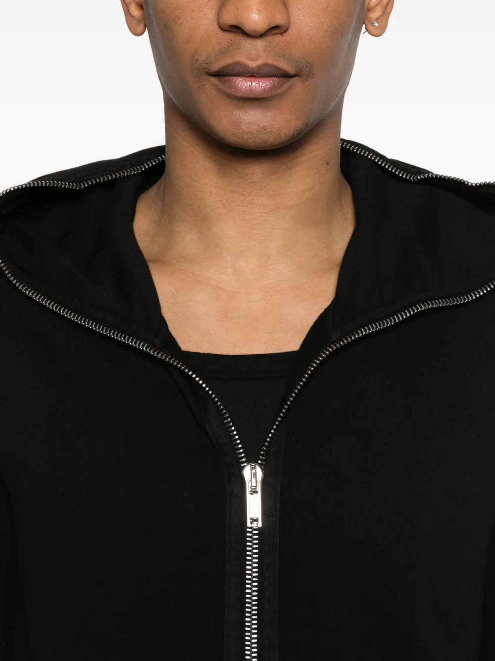 Rick Owens DRKSHDW Gimp hoodie met rits Zwart