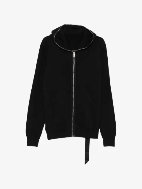 Rick Owens DRKSHDW hættetrøje med lynlås og hætte