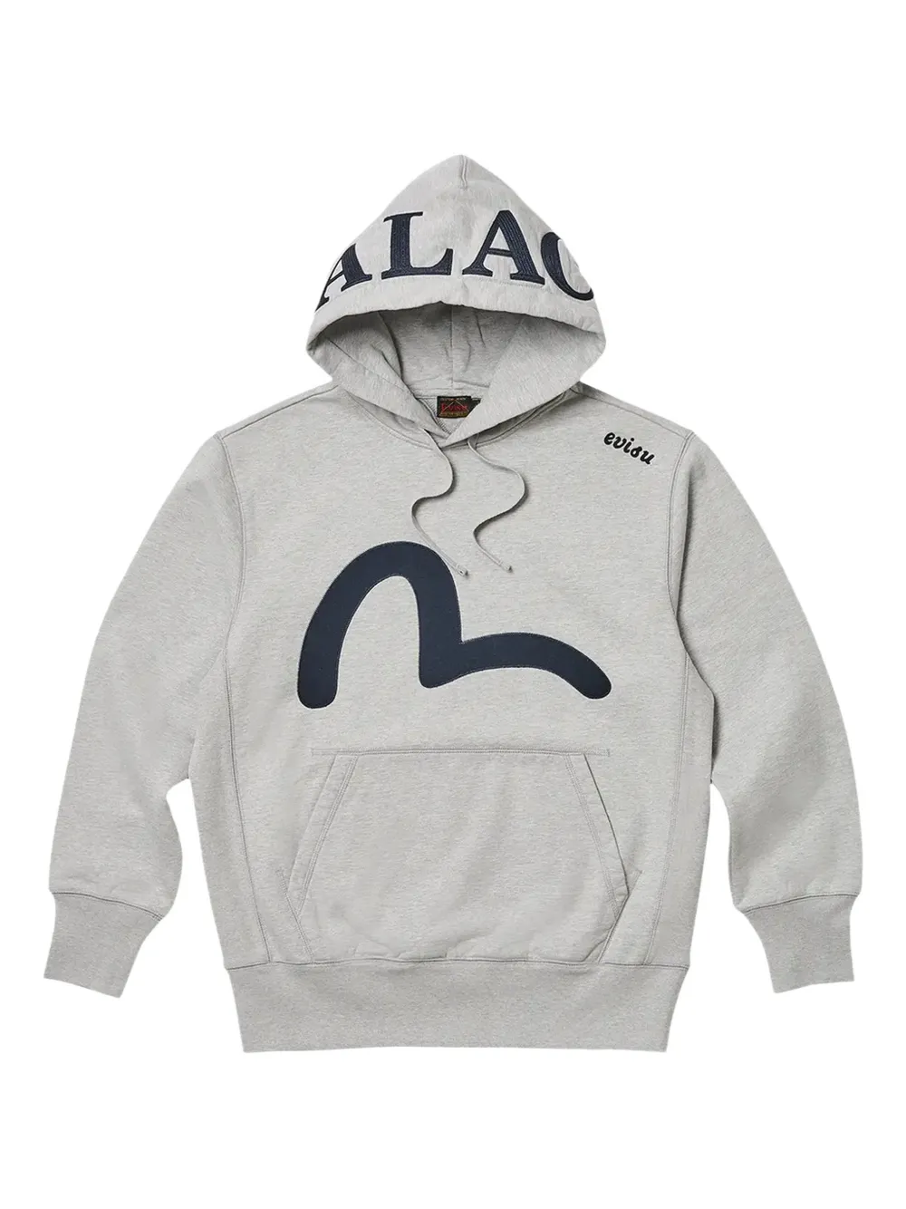 Palace x Evisu Seagull hoodie | Grey | Image 1