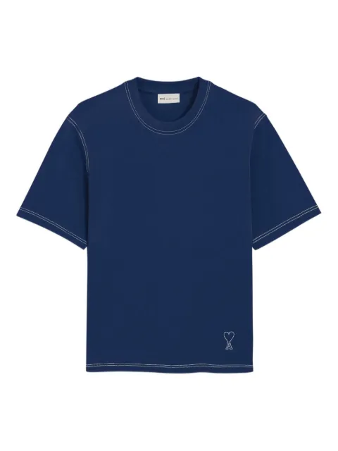 AMI Paris topstitch T-shirt