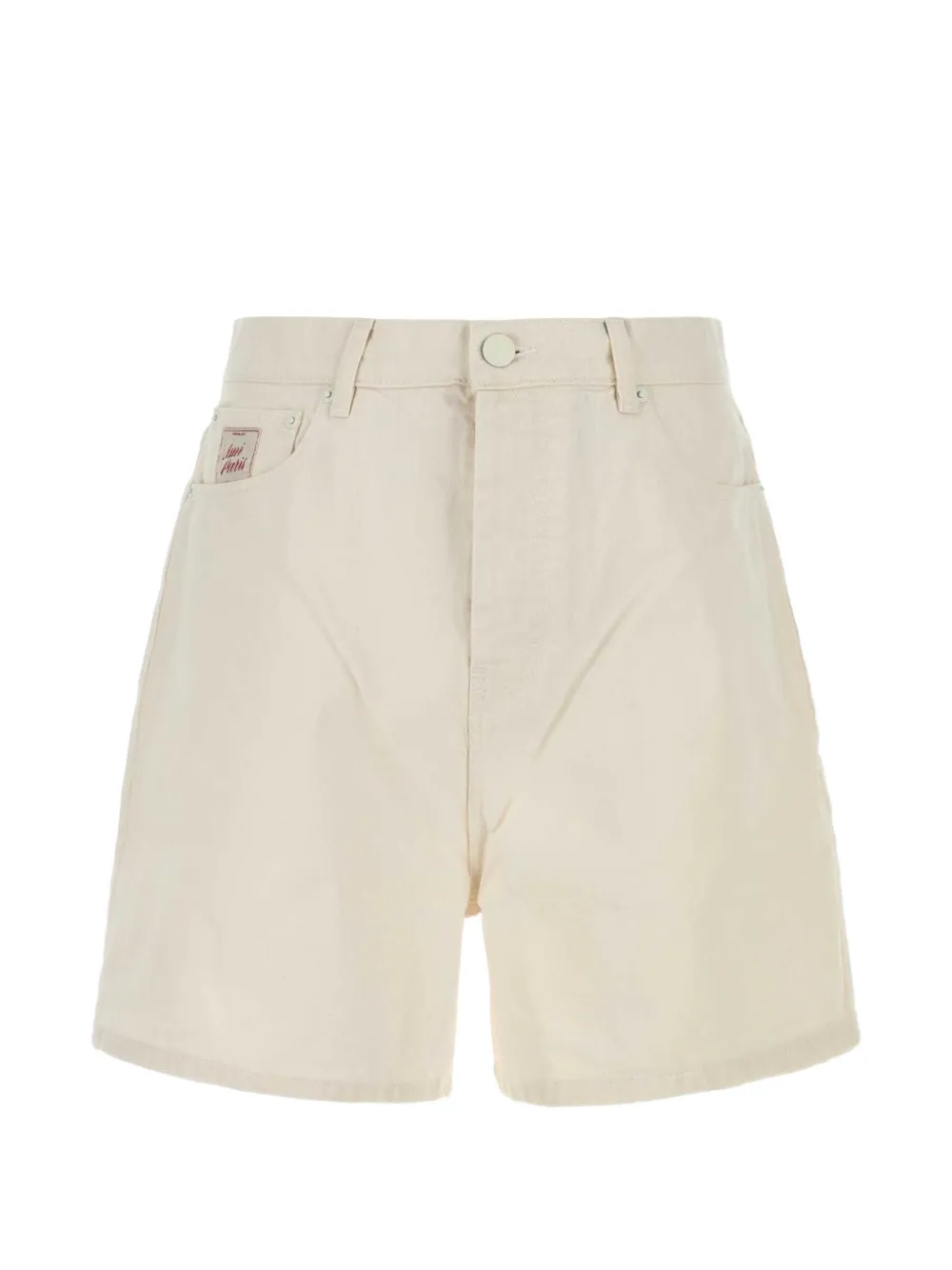 AMI Paris logo-patch shorts