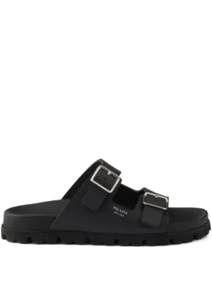 Tod's バックルストラップ サンダル | ブラック | FARFETCH JP