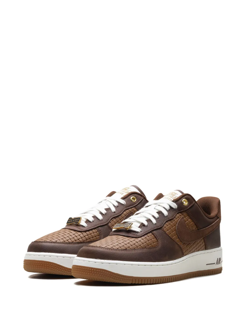 Nike Air Force 1 geweven low-top sneakers Bruin