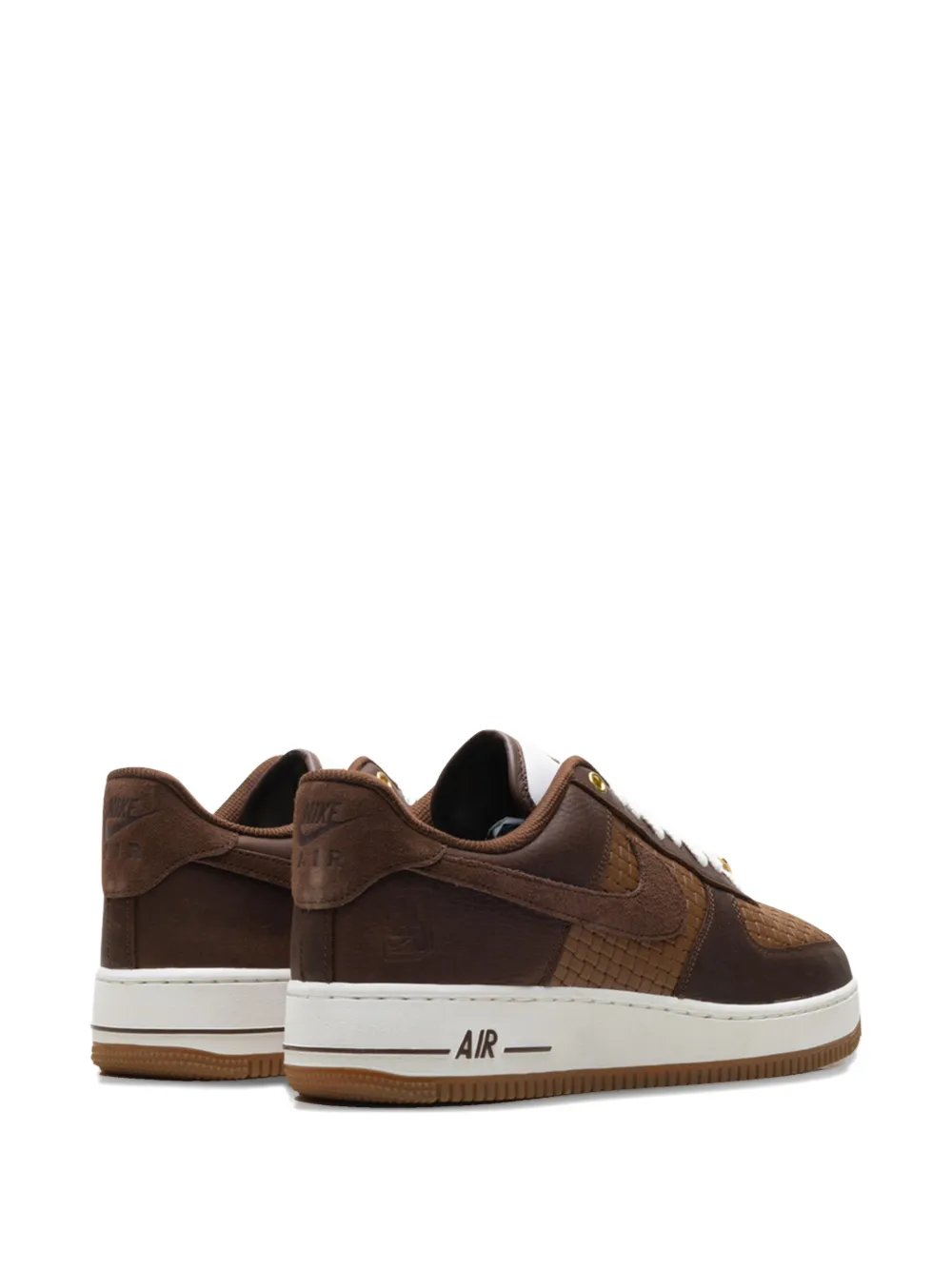 Nike Air Force 1 geweven low-top sneakers Bruin